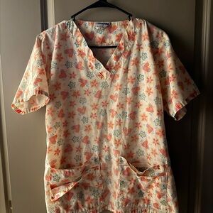 Landau Strawberry and Floral Print Top